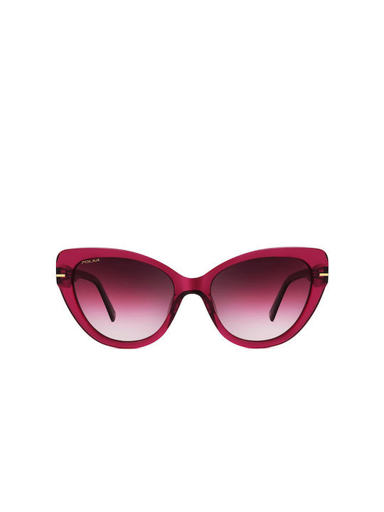 Polar Gold 106 Femei Ochelari de soare cu 417 Din plastic Rame și Burgundy Ochelari de soare Polarizate Lentilă