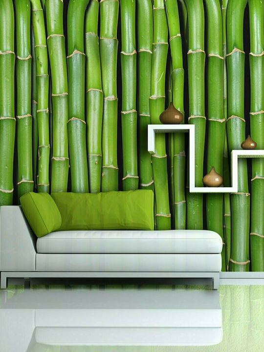 Fototapet de Perete 450x270cm Bamboo Wall Tesatura