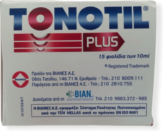 Tonotil Plus Πολυβιταμίνη 15τμχ x 10ml για Ενέργεια