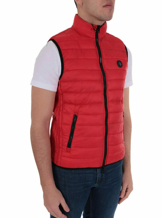 Assn Sleeveless Jacket Puffer Navy / Red