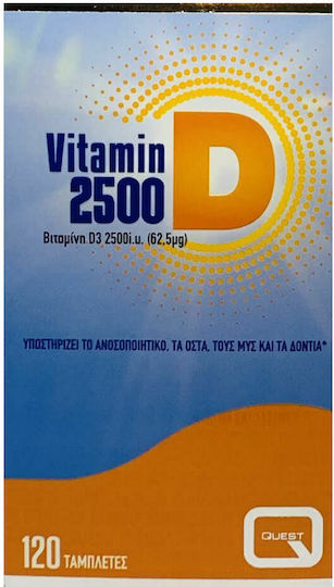 Quest Forte D 4000 Vitamin for Immune System Boost & Bone Health 4000iu 100mg 60 chewable tabs