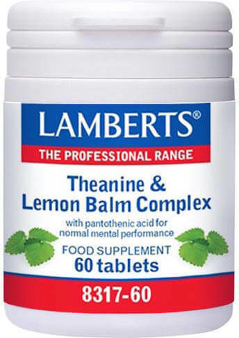 Lamberts Theanine & Lemon Balm Complex 60 Ταμπλέτες Unflavoured