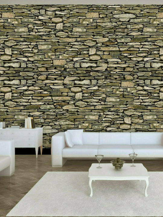 Fototapet de Perete 100x70cm Stone Wall Tesatura Bej