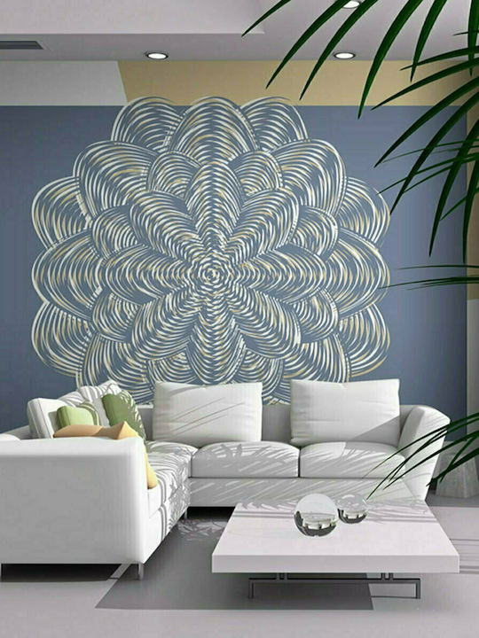 Fototapet de Perete 200x154cm White Ornament Tesatura Gri