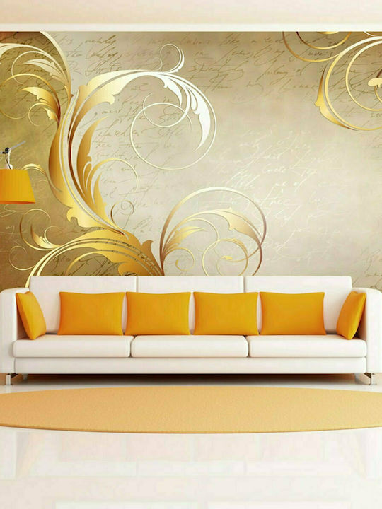 Fototapet de Perete 300x210cm Gold Leaf Tesatura Aurie