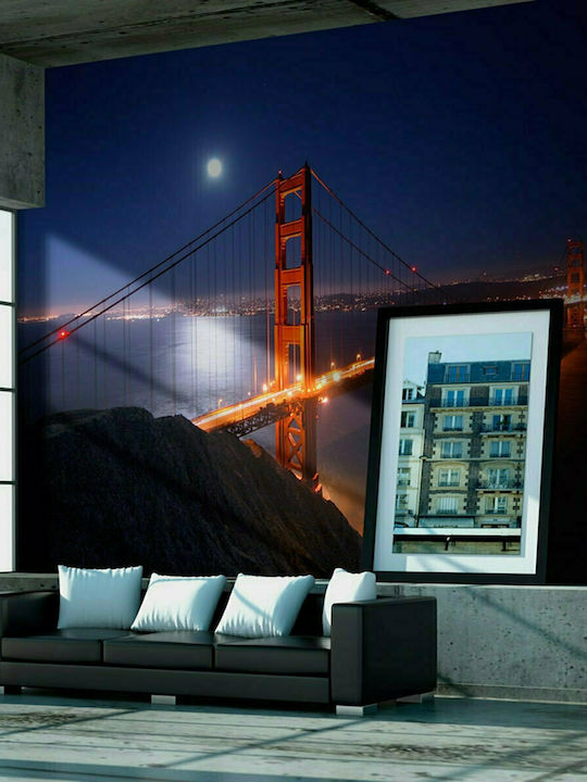 Fototapet de Perete 350x270cm Golden Gate Bridge At Night Tesatura