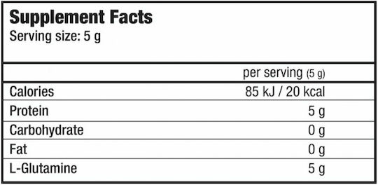 Biotech USA 100% L-Glutamine 240gr Unflavoured