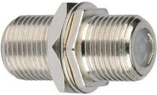Muzik Μετατροπέας F-Connector female σε F-Connector female Ασημί 1τμχ CP21-01-065C