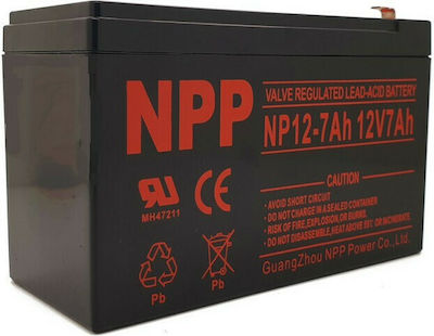 NPP NP12-7Ah Μπαταρία UPS με Χωρητικότητα 7Ah και Τάση 12V | Skroutz.gr