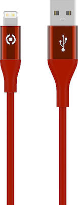 Celly Feeling USB-A to Lightning Cable Red 1.5m (USBLIGHTCOLORRD)