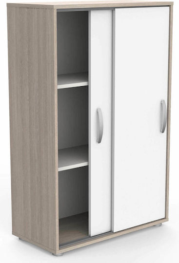 Double Door Sliding Flare 68x32.9x105.6cm Natural - White Double Door Sliding Flare 68x32.9x105.6cm Natural - White