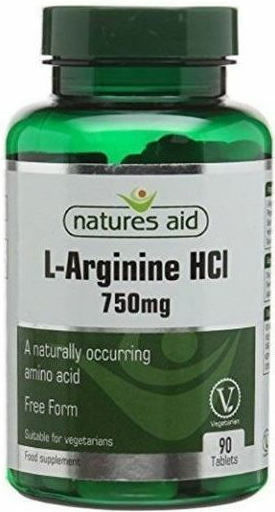 Natures Aid L-arginine Hci 750мг 90 Таблетки Unflavoured