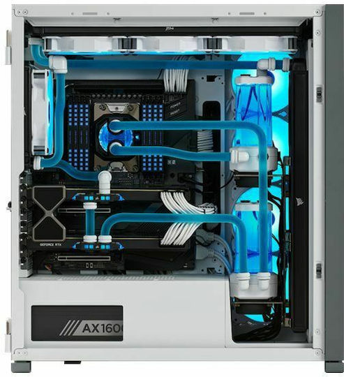 Corsair 7000D Airflow Gaming Voller Turm Computergehäuse mit Seitenfenster Weiß