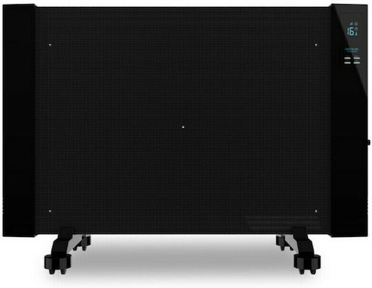 Cecotec Ready Warm 3100 Now Smart 05322 Konvektorheizung Boden 2000W Mica mit elektronischem Thermostat 92x55cm Schwarz