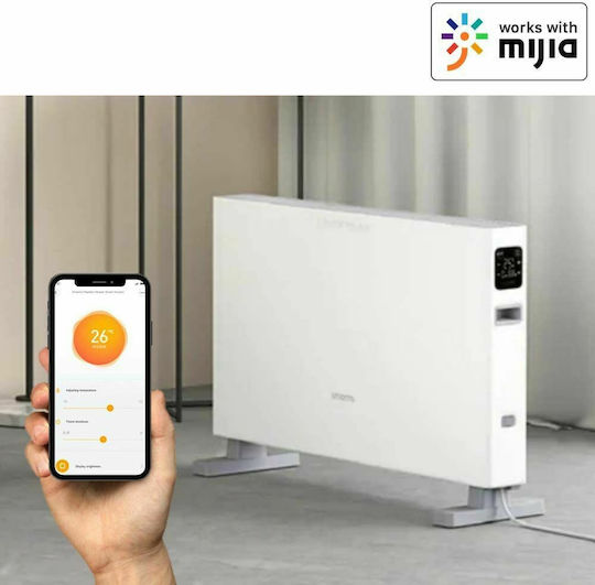 Xiaomi Smartmi 1S Θερμοπομπός Δαπέδου 2200W με Ηλεκτρονικό Θερμοστάτη και WiFi 68.4x49.5cm Λευκό
