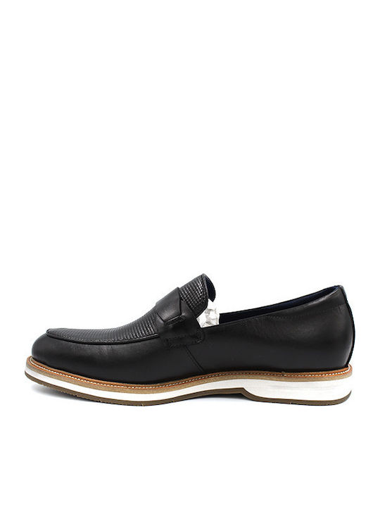 Men's Leather Moccasins Black