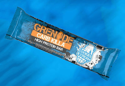 Grenade Carb Killa High Proteinriegel mit 23gr Protein & Geschmack Kekse & Sahne 60gr