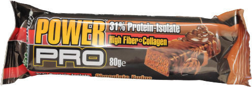 NatureTech Power Pro Higher Fiber & Collagen Bar with 31% Protein & Flavor Chocolate Fudge 80gr