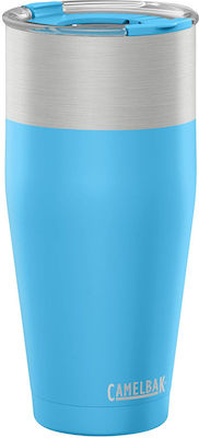 Camelbak Kickbak Glass Thermos Stainless Steel BPA Free Light Blue 800ml with Mouthpiece 1304402985