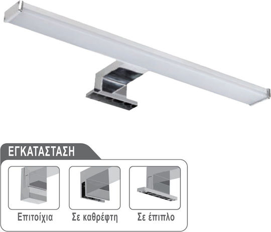 Lucas Leuchte Badezimmer LED Silber 12.7cm