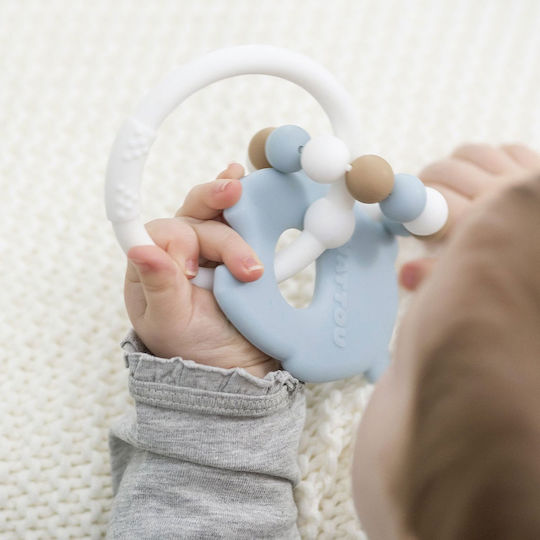 Nattou Bear Silicone Teether for 0 Months+