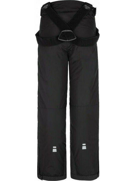 Kilpi Mimas NJ0017KI-BLK Kids Dungarees for Ski & Snowboard Soft Shell Black