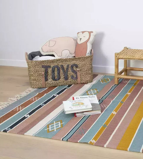 Childhome Παιδικό Κουτί Αποθήκευσης Small Toys Set Of 2 Rattan Basket Μπεζ 52x31x25cm 2τμχ