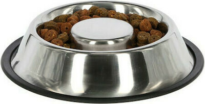 Kerbl Stainless Bowls Dog Water Silver Slow Feeding 500ml