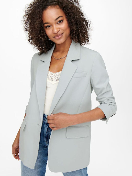Only Lana Long Women's Blazer Light Blue