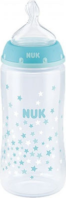 Nuk Plastikflasche First Choice Plus Temperature Control Gegen Koliken mit Silikonsauger für 6-18 Monate Ciell Sterne 300ml 1Stück 10.741.940