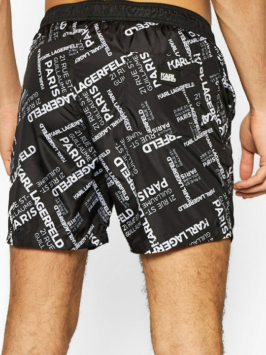 Men's Swimwear Shorts Black with Patterns