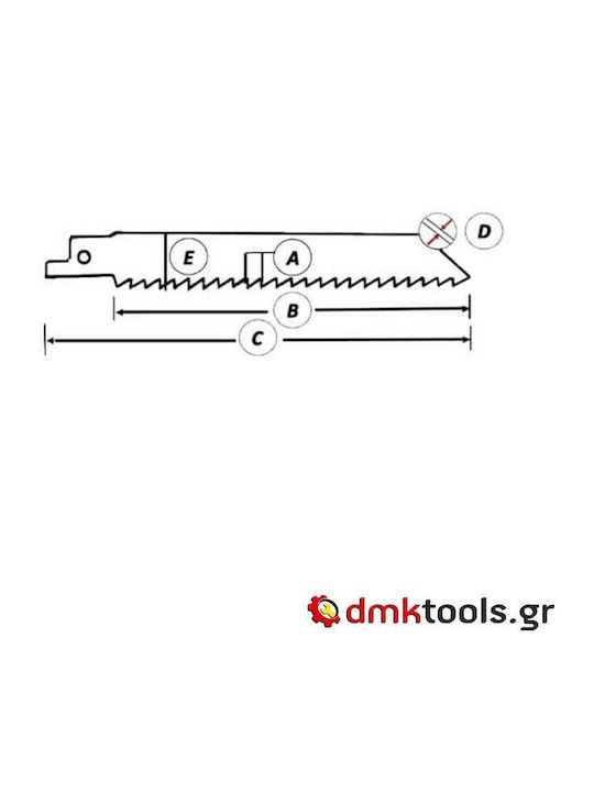 MP.S 404431-VP Lamele Sparger HSS Bi-Metal pentru metal si lemn 180mm 5buc