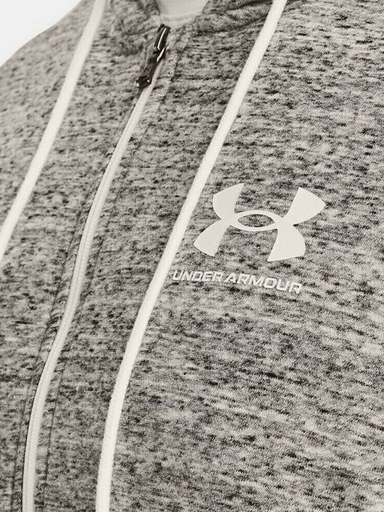 Rival Terry Sweatshirt with Hood Onyx White
