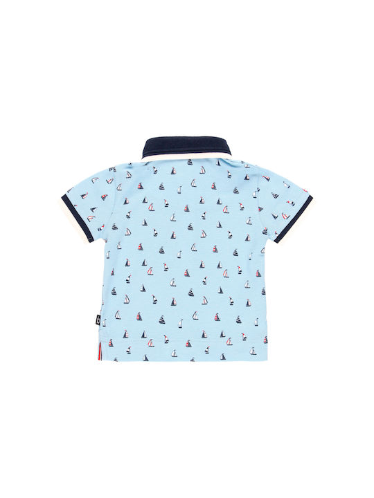 Boboli Kids Polo Short Sleeve Light Blue