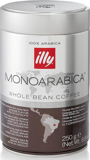 Illy Espresso Coffee Single Origin Arabica Brazil Whole Beans 250gr