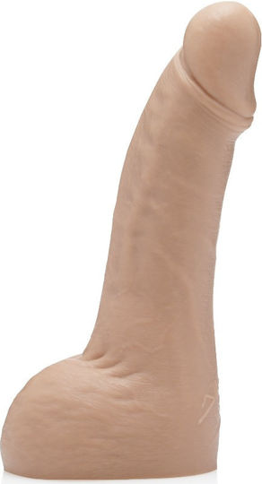 Fleshlight Allen King Dildo Glass Dildo with Scrotum Flesh 18cm