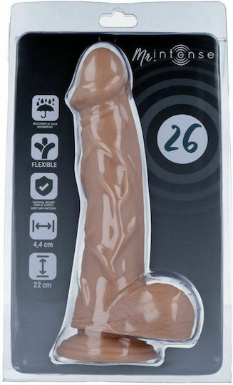 Intense Mr Intense Realistic Cock 26 Ρεαλιστικό Dildo με Όρχεις και Βεντούζα Flesh 22cm