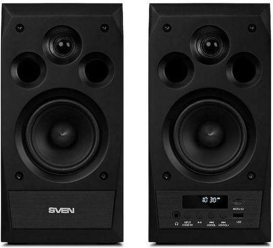 Sven Sound System 2 MC-10 SV-014018 50W with Digital Media Player and Bluetooth Black