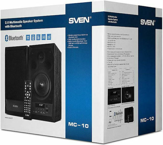 Sven Sound System 2 MC-10 SV-014018 50W with Digital Media Player and Bluetooth Black