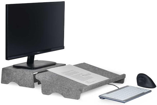 Bakker Elkhuizen Q-doc 100 Circular Computer & Peripheral Stands Peripheriegeräte Gray