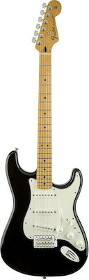 Fender Ηλεκτρική Κιθάρα με SSS Διάταξη Μαγνητών και Tremolo Ταστιέρα Maple σε Χρώμα Black