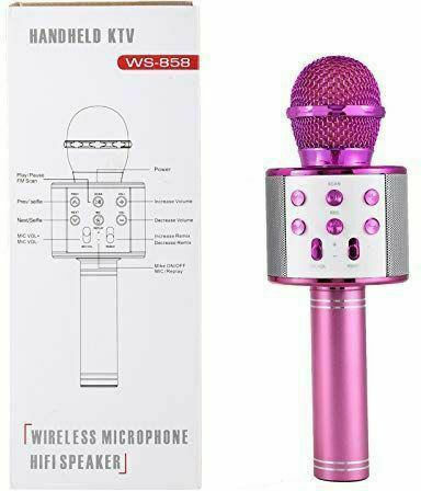WSTER Микрофон Караоке Безжичен WS-858 WS-858 Розов