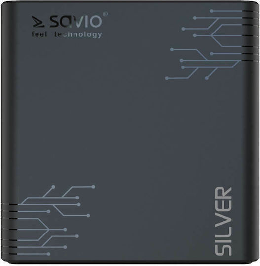 Savio TV Box TB-S01 8K UHD με WiFi USB 2.0 / USB 3.0 2GB RAM και 16GB Αποθηκευτικό Χώρο με Λειτουργικό Android 9.0