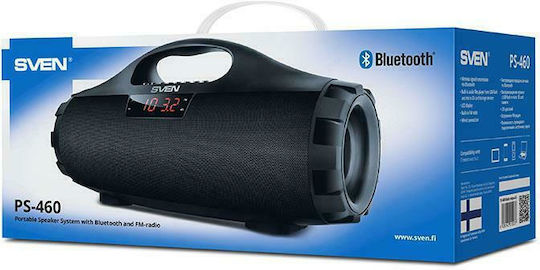 Sven PS-460 Bluetooth Speaker 18W with Radio and Battery Life up to 10 hours Black