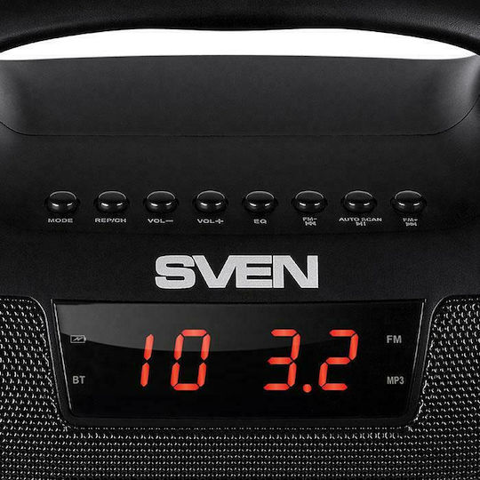 Sven PS-460 Bluetooth Speaker 18W with Radio and Battery Life up to 10 hours Black
