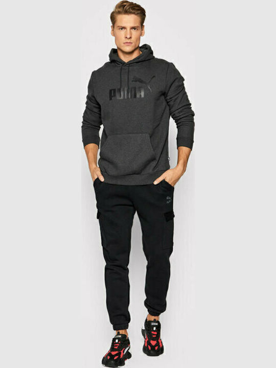 Essentials Big Logo Sweatshirt with Hood Gray
