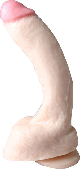 You2Toys Realistixxx Real Stallion Glass Dildo with Balls and Suction Cup Flesh 27.5cm