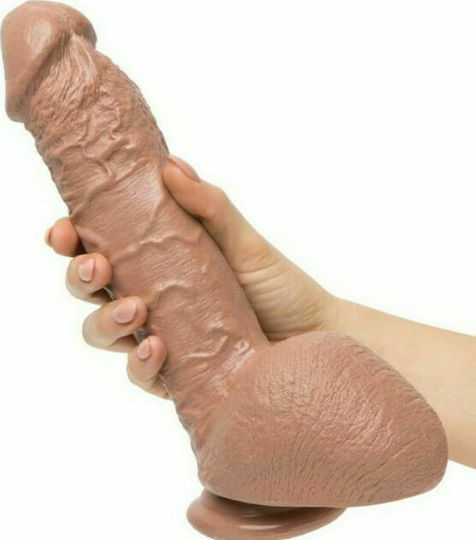 Ns Novelties Shane Diesel Big Black & Realistic Realistisches Dildo mit Hoden und Saugnapf Brown 25cm