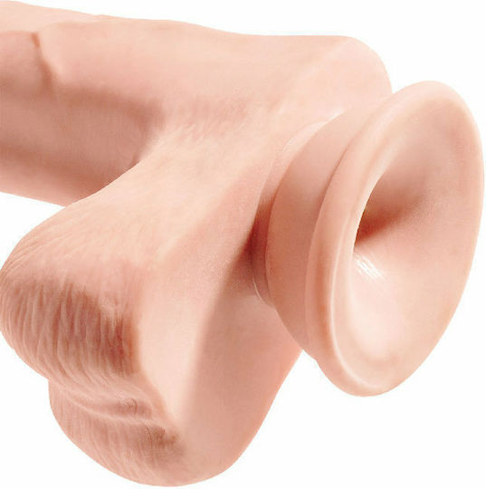 King Cock Triple Density Реалистично дилдо с Топки и Вендуза Плът 30см
