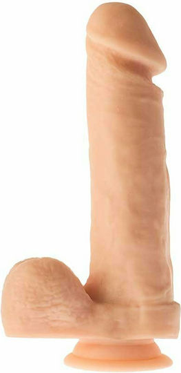 Dream Toys Mr Dixx Macho Max Glass Dildo with Balls and Suction Cup Flesh 21cm